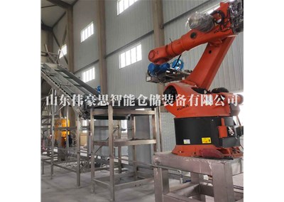 袋裝鈣粉智能拆垛設(shè)備 機械手拆垛拆包機視頻