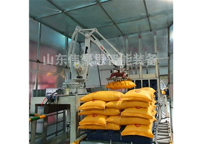 糧食碼垛機(jī)械手 機(jī)器人碼垛設(shè)備特點