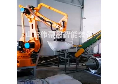 煤粉自動破袋機器人的工業流程
