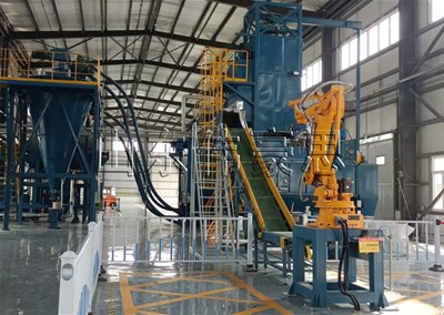 尿素顆粒全自動(dòng)破袋機(jī) 自動(dòng)機(jī)器人拆包機(jī)流程